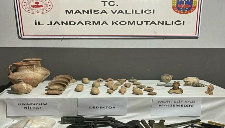 Manisa’da 37 tarihi eser ele geçirildi